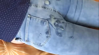 I love your fat flannel cumming in my ass with eradicate affect jeans on, give me full milk